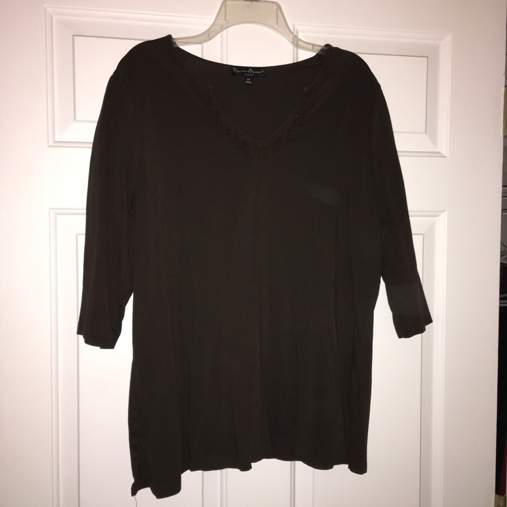 Mercer & Madison 3/4 Sleeve Top 2X